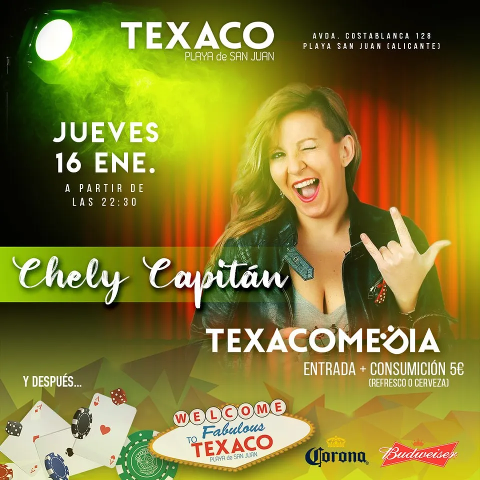 Chely Capitán en Texacomedia