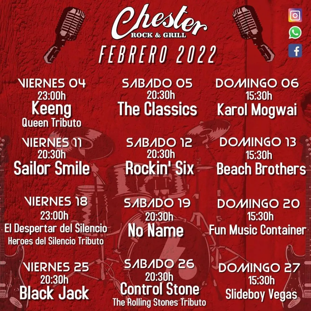 Chester Rock & Grill - Febrero 2022