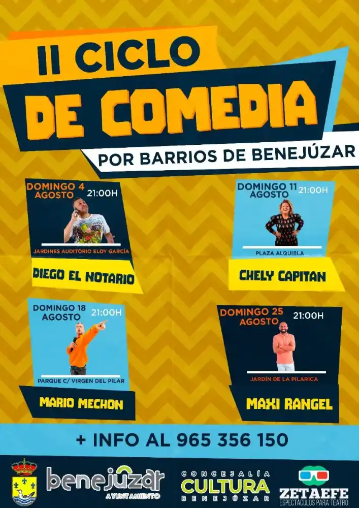 Ciclo de Comedia por los barrios de Benejúzar 2024