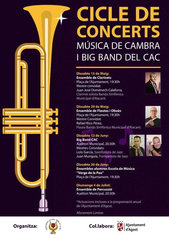 Ciclo de conciertos de música de cámara y Big Band del Cac