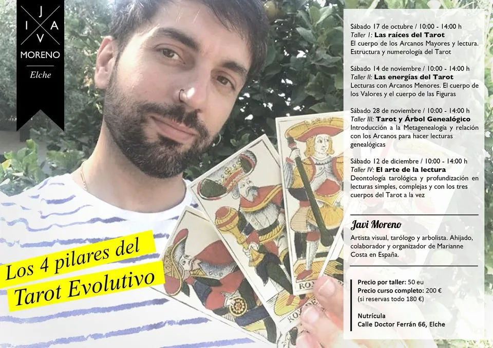 Ciclo de talleres. Los 4 pilares del Tarot Evolutivo