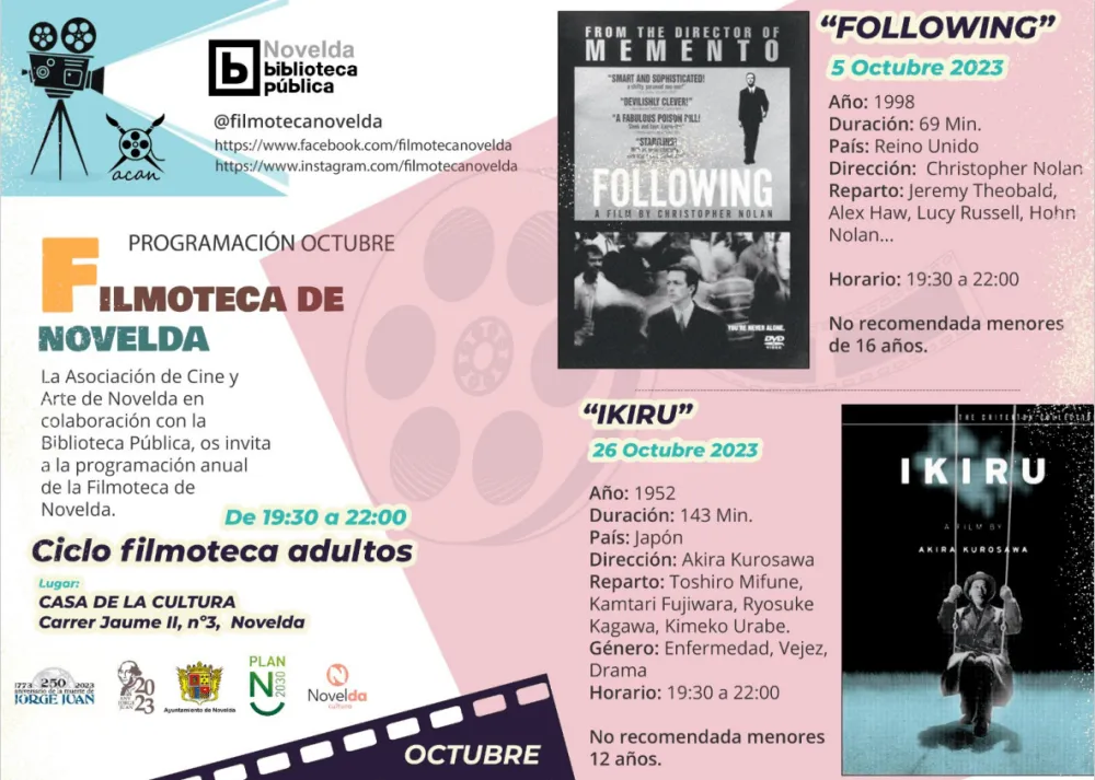 Ciclo Filmoteca adultos "Following"