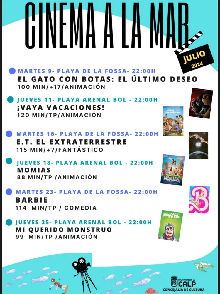 Cinema a la Mar Calpe 2024