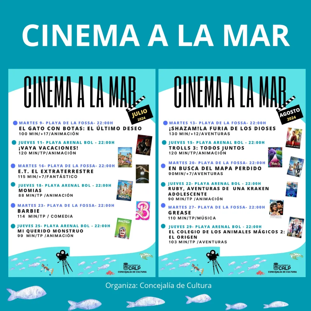 Cinema a la Mar Calpe 2024