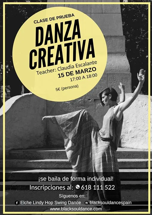 Clase de prueba de Danza Creativa en Elche