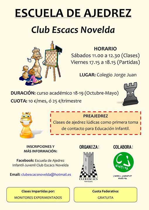 Clases de ajedrez de Novelda