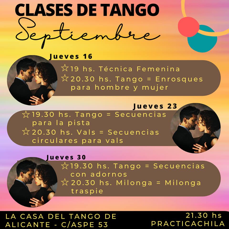 Clases de tango en La Casa del Tango Alicante