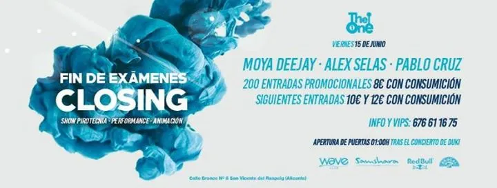 Closing - Fín de Exámenes en Sala The One