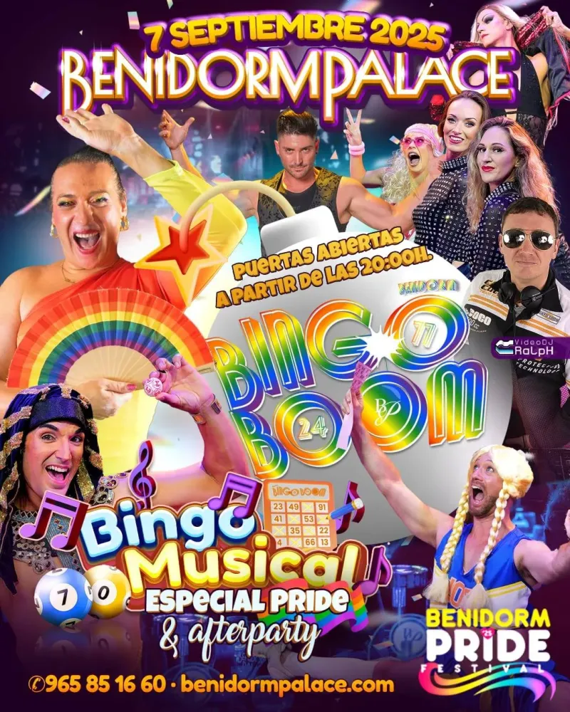 Closing Party "Bingo Boom" & After Party Feat. Glitterball!+ ► Benidorm Pride