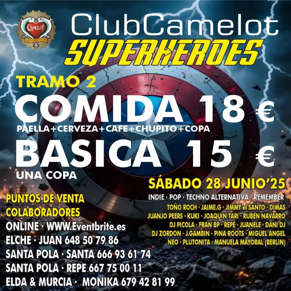Club Camelot Superhéroes 2025