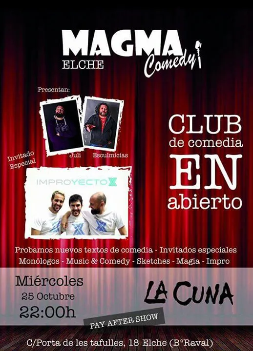 Club de Comedia en Abierto en La Cuna Elche