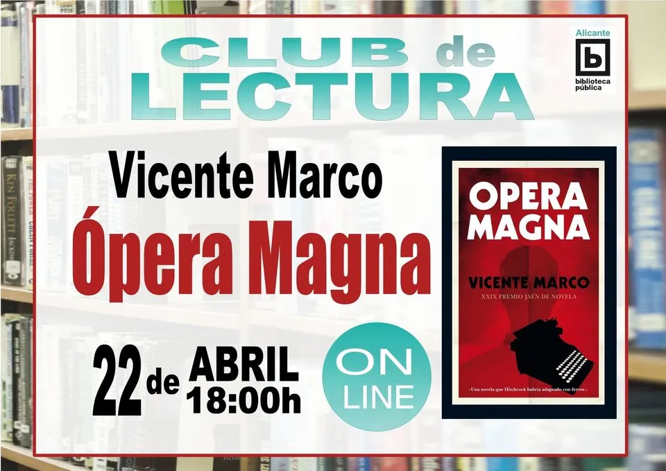 Club de Lectura con Vicente Marco Ópera Magna