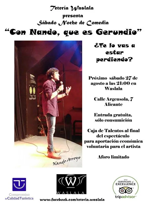 Con Nando, que es Gerundio - Waslala Tetería