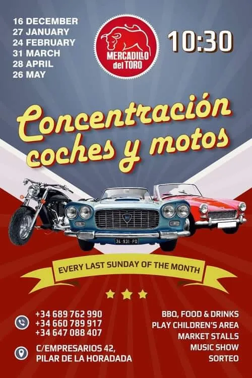 Concentración Coches Y Motos Clásicos en Pilar de la Horadada