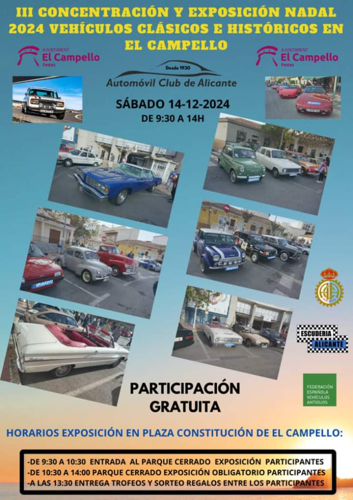 Concentración de coches antiguos e históricos Campello