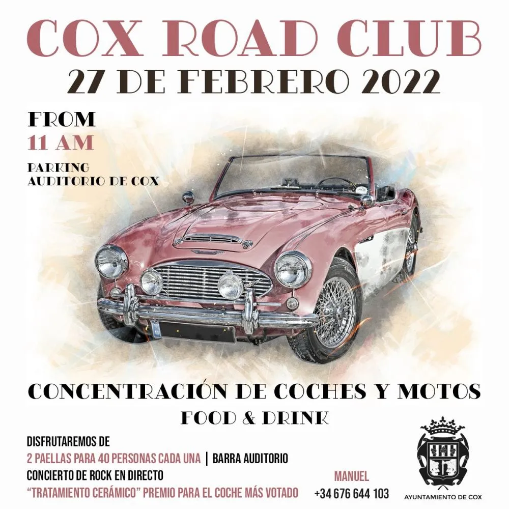 Concentración de coches y motos Cox Road Club