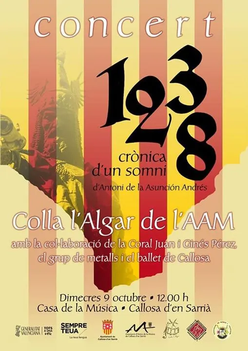 Concert "1238. Crònica d'un somni" Colla l'Algar de Callosa