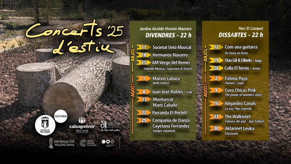 Concerts d'estiu de Petrer 2025