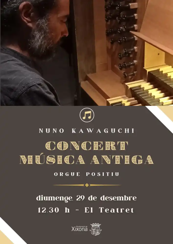 Concierto "Música antiga" con Nuno Kawaguchi