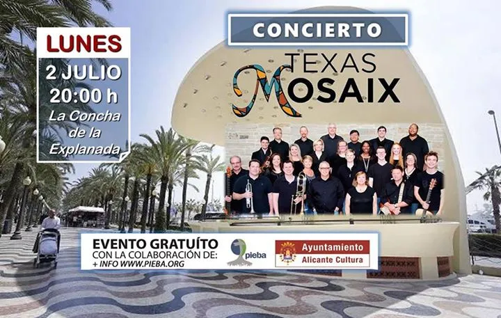 Concierto: Texas Mosaix "La Concha de la Explanada" de Alicante