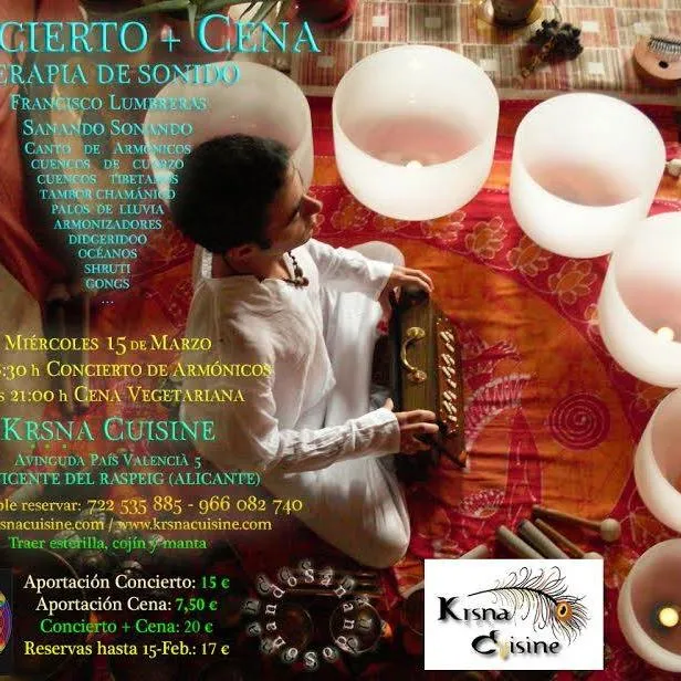 Concierto + Cena "terapia de Sonido"