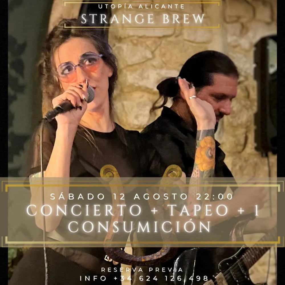 Concierto + Tapas + Consumición con Strang Brew