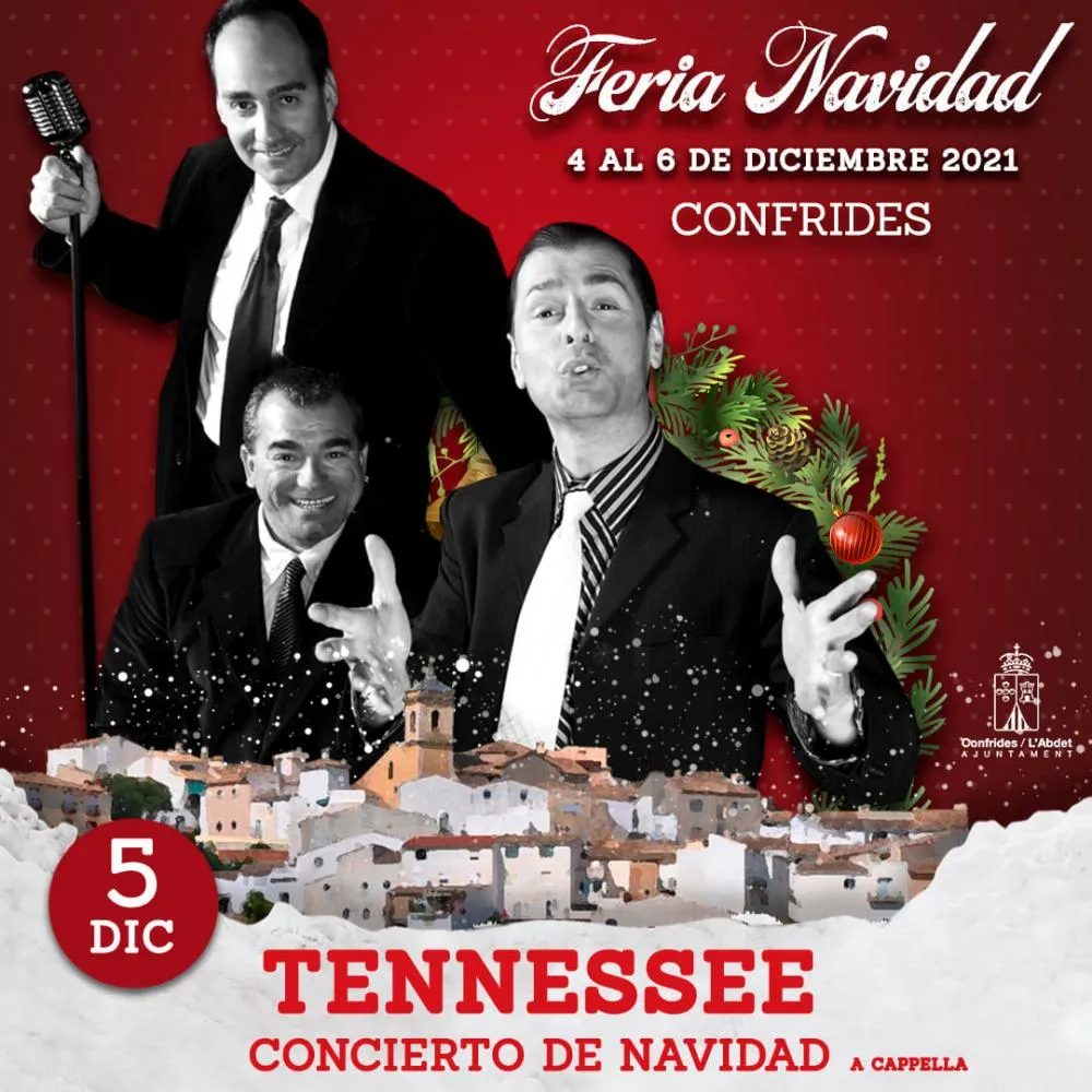 Concierto a capela de Tennesse en la Feria de Navidad de Confrides