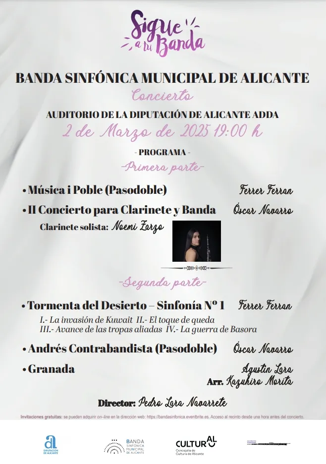 Concierto Banda Sinfónica Municipal de Alicante