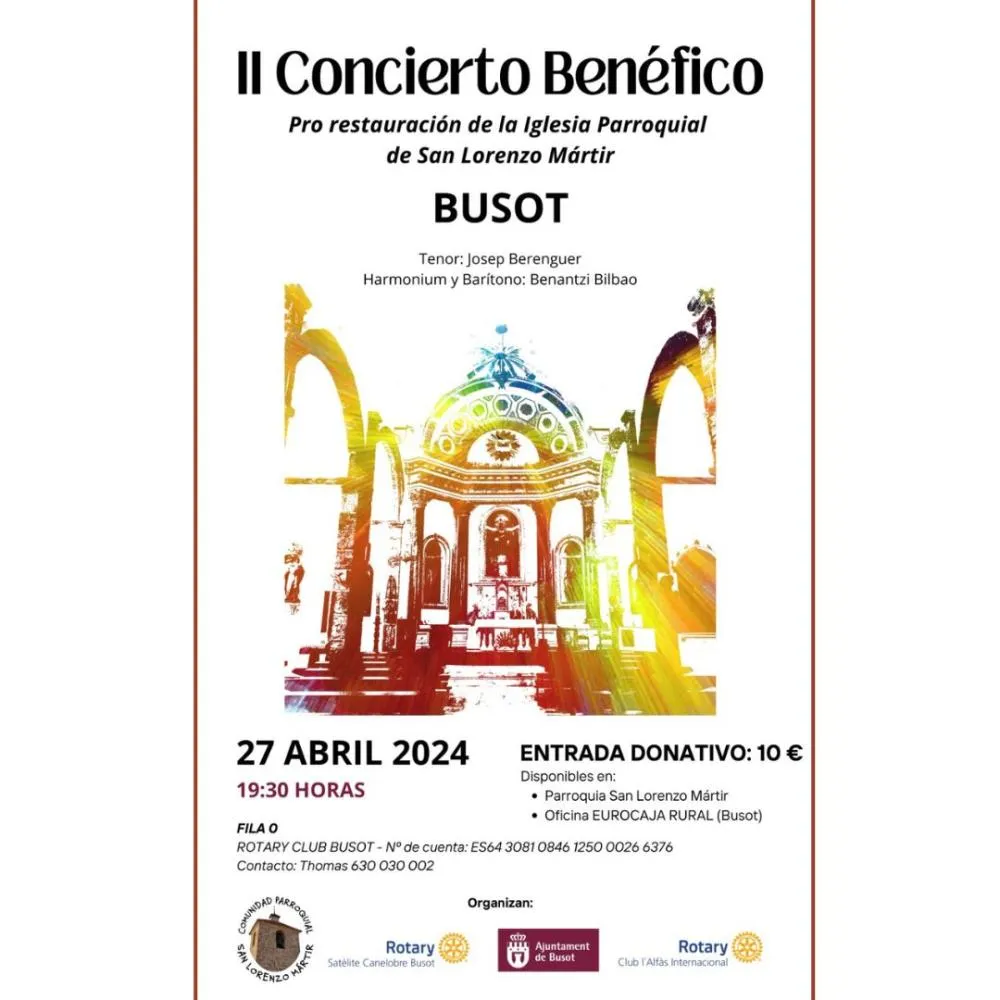 Concierto Benéfico Busot 2024