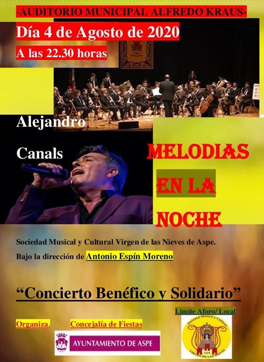 Concierto benéfico y solidario Alejandro Canals