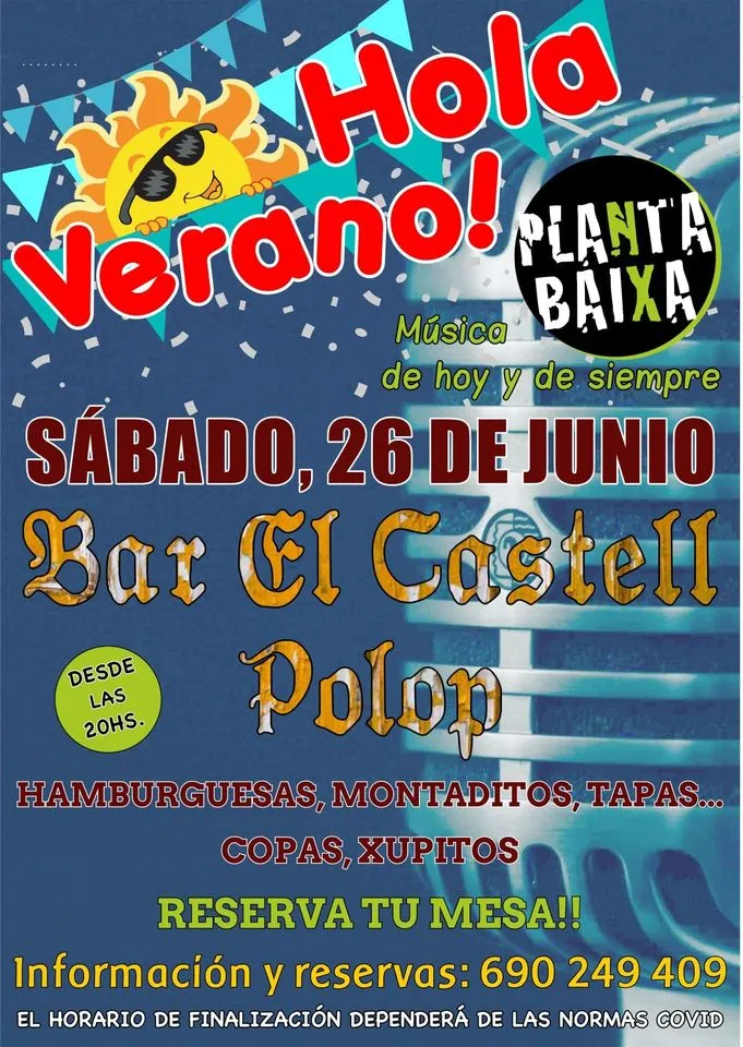 Concierto cena Rest Castell Polop
