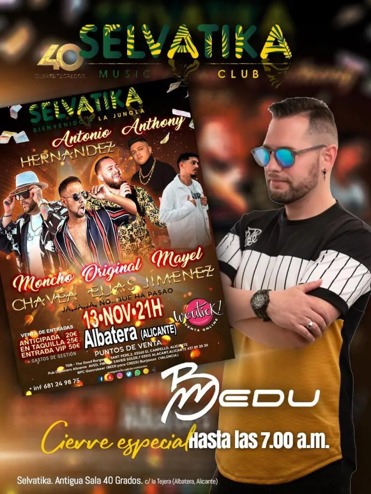 Concierto con con Moncho Chavea, Original Elias, Mayel Jimenez, Antonio Hernández y Anthony