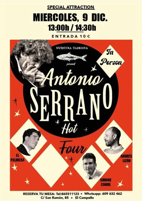 Concierto de altura con Antonio Serrano Hot Four
