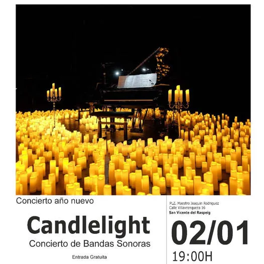 Concierto de Año Nuevo, en Ciudad de Navidad en San Vicente ► Candlelight