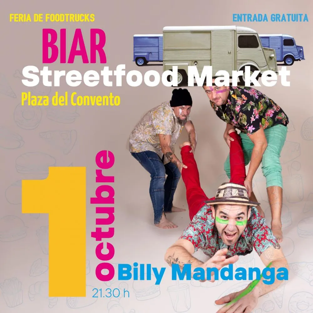 Concierto de Billy Mandanga en Feria Foodtrucks de Biar