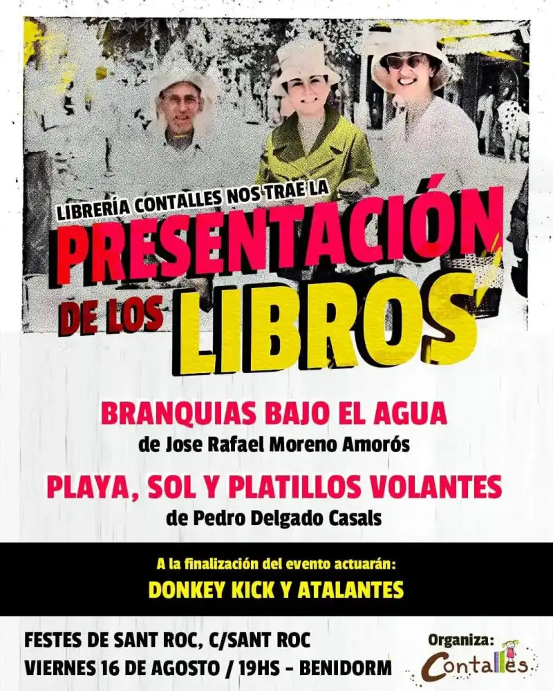 Concierto de Donkey Kick y Atlantes y presentación de libros