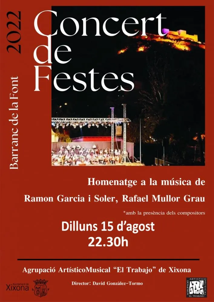 Concierto de fiestas de Jijona 2022