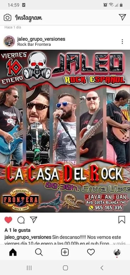 Concierto de Jaleo en el Rock Bar Frontera
