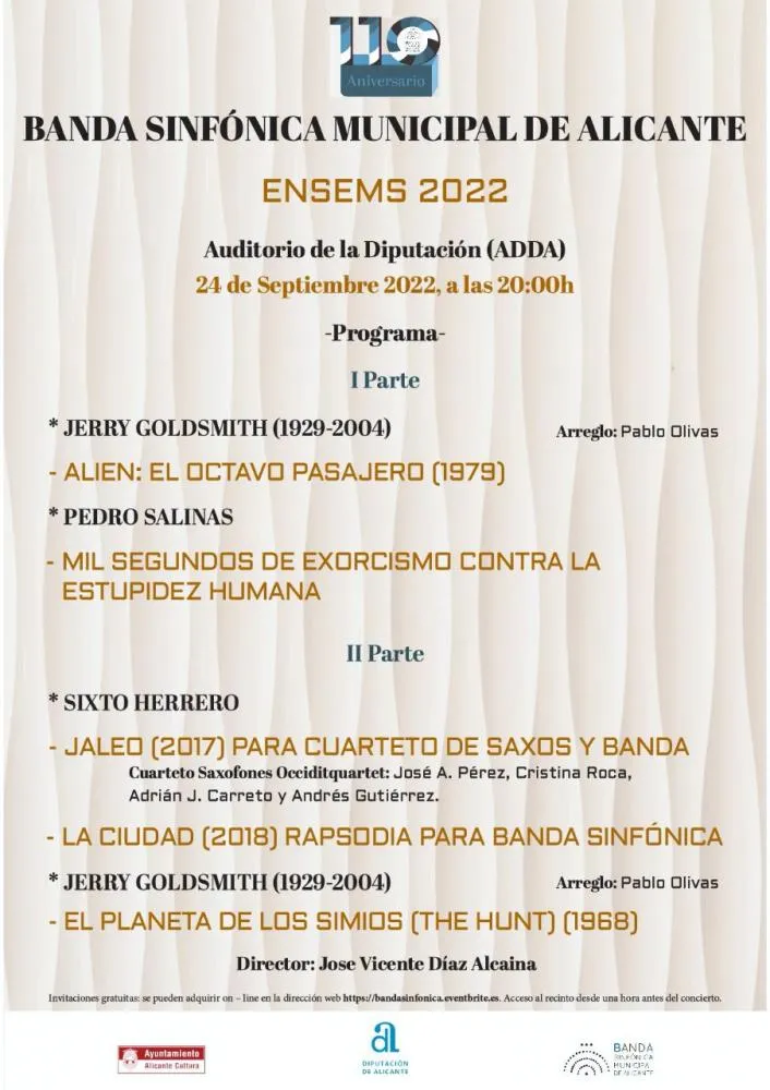 Concierto de la Banda Sinfónica Municipal de Alicante