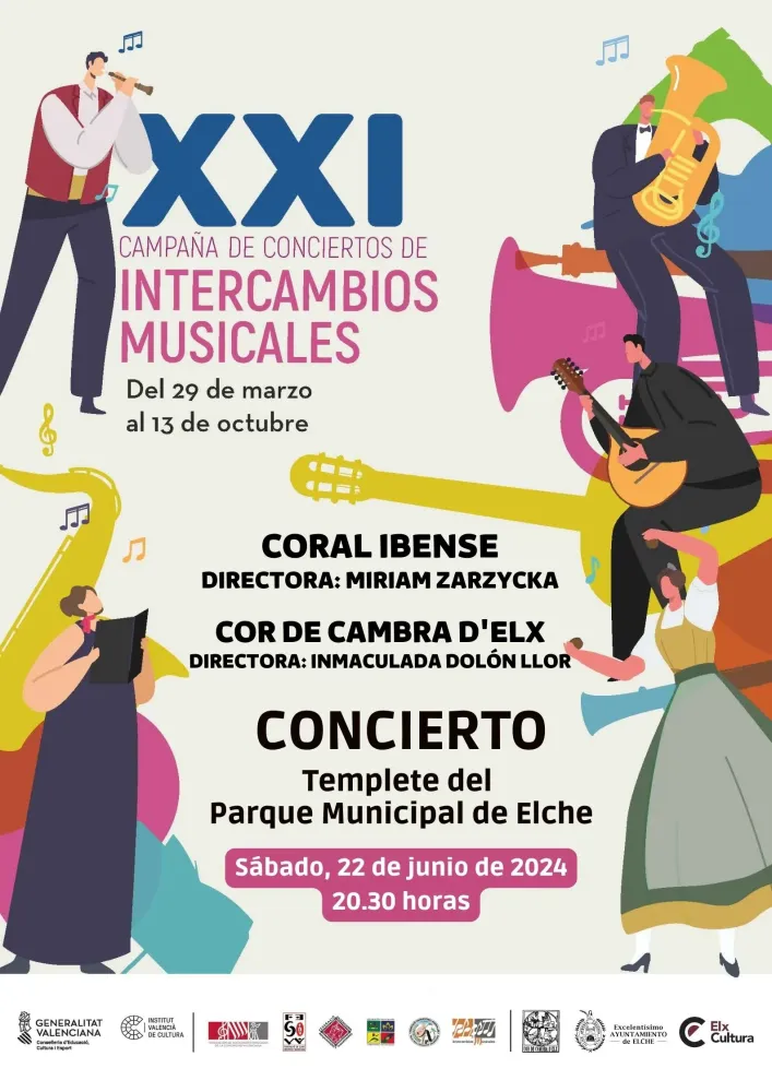 Concierto de la Coral Ibense y Cor de Cambra d'Elx ►Campaña de Intercambios Musicales