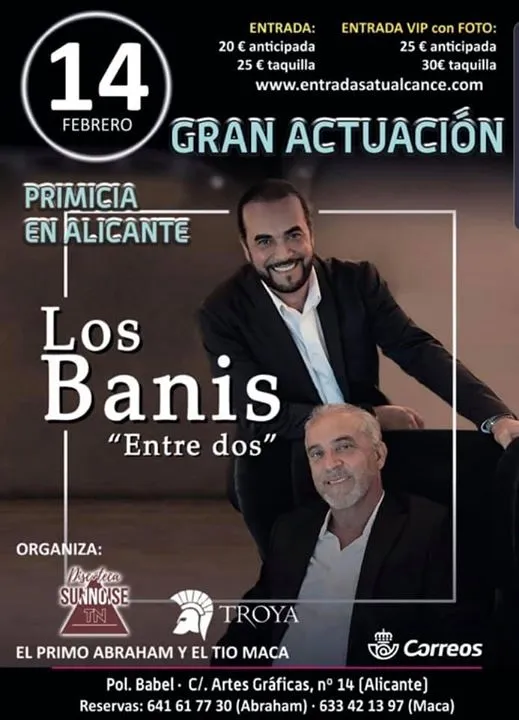 Concierto de Los Banis en Alicante