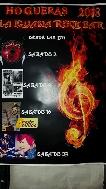 Concierto de los Dragon's y mucho rockkkk en La Iguana
