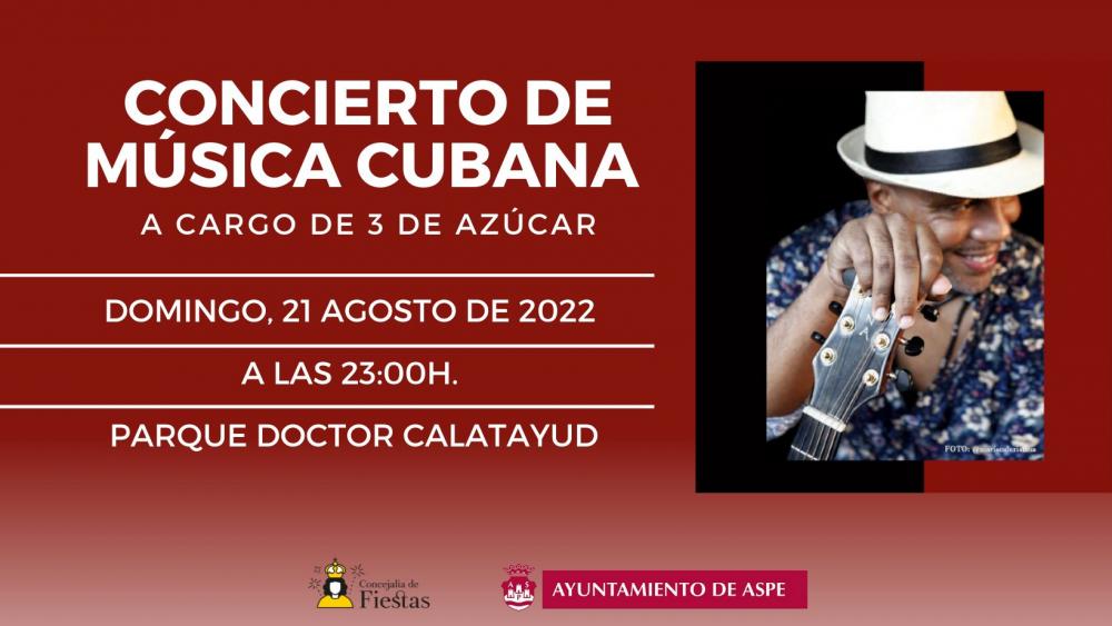 Concierto de música cubana a cargo de 3 de Azúcar