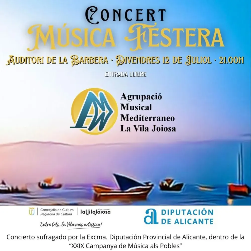 Concierto de Música Festera Agrupación Musical Mediterráneo La Vila Joiosa