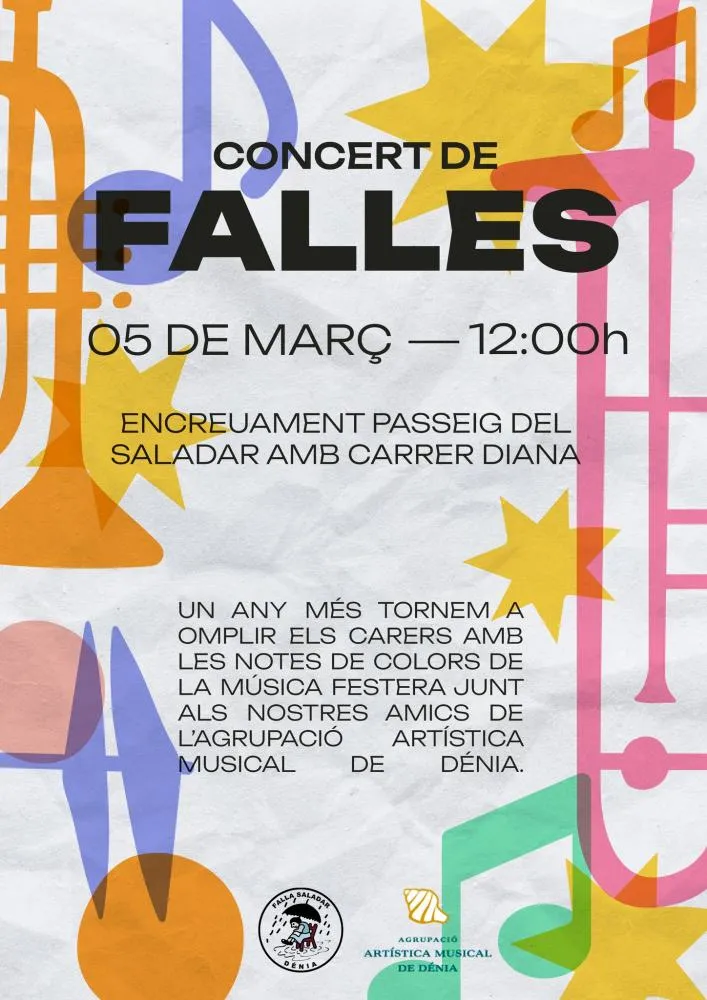 Concierto de música festera en Denia 2023