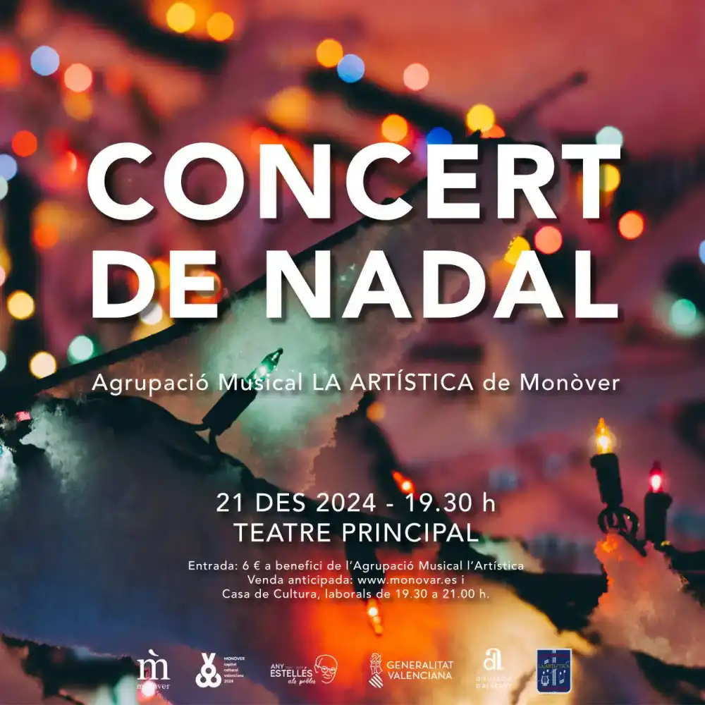 Concierto de Navidad Agrupación Musical La Artística de Monovar