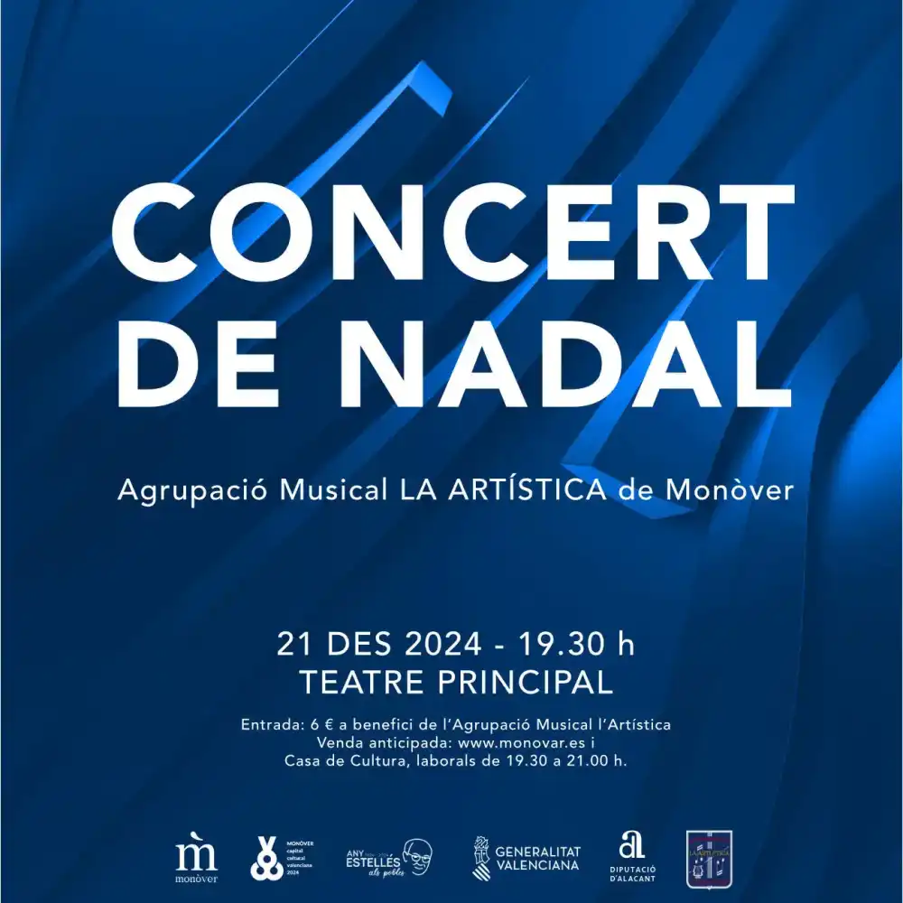 Concierto de Navidad Agrupación Musical la artística de Mónovar