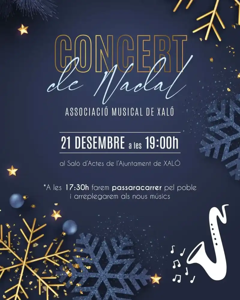 Concierto de Navidad Asociación Musical de Xaló