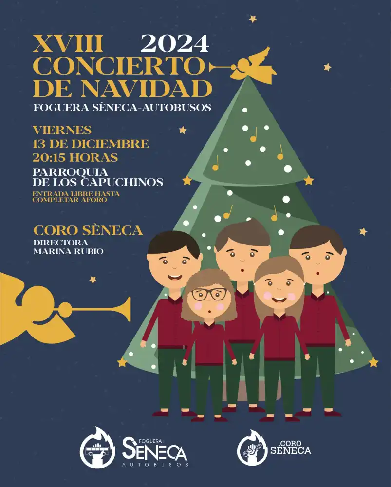 Concierto de Navidad Foguera Séneca Autobusos 2024