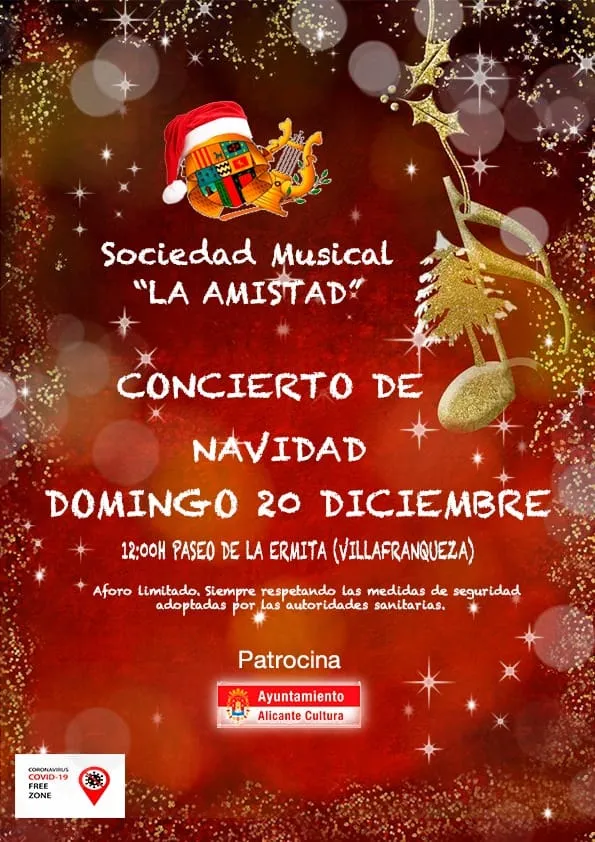 Concierto de Navidad. Paseo Ermita de Villafranqueza